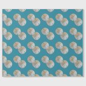 2サンドドルビーチをテーマにした包装紙 ラッピングペーパー (フラット)