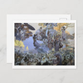 #2ザお祝いオブスバントビット、ミュシャ ポストカード (正面/裏面)