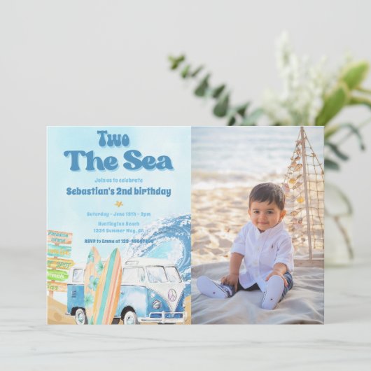 2ザシーサーフビーチ2ndバースデーフォト 招待状 (スタンド正面)