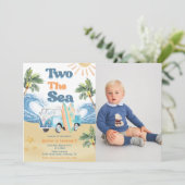 2ザシーサーフビーチ2nd誕生日パーティー写真 招待状 (スタンド正面)