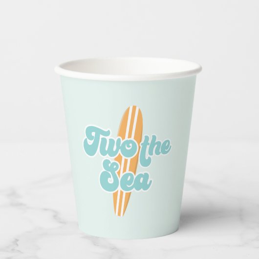 2ザシーサーフビーチ2nd誕生日紙カップ 紙コップ (正面)