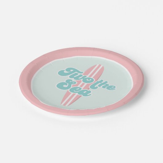 2ザシーサーフビーチ2nd誕生日紙プレート ペーパープレート (アングル)