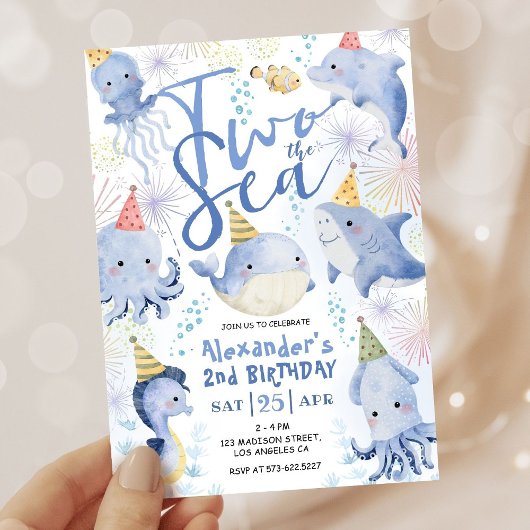 2ザシーパーティーアニマルズボーイ海招待状 招待状