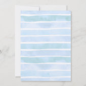 2ザシーボーイ海2ndバースデーブルーかわいい 招待状 (裏面)