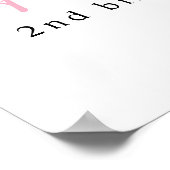 2ザシーマーメイド誕生日ウェルカムサイン ポスター (角)