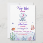 2ザシーマーメイド2nd誕生日パーティー 招待状 (正面)