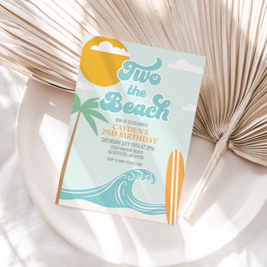 2ザビーチサーフビーチ2nd誕生日招待状 招待状