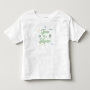 2ザムーングリーン宇宙2nd Birthday トドラーTシャツ