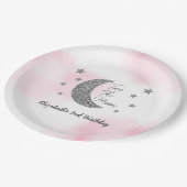 2ザムーンセカンドバースデー紙プレート ペーパープレート (アングル)