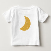2ザムーン宇宙ロケット2nd誕生日パーティー ベビーTシャツ (裏面)