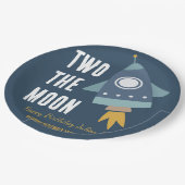 2ザムーン宇宙ロケット2nd誕生日パーティー ペーパープレート (アングル)