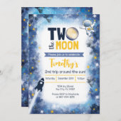 2ザムーン宇宙2nd誕生日招待状 招待状 (正面/裏面)