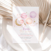 2ザムーン2nd誕生日招待状ガール宇宙 招待状