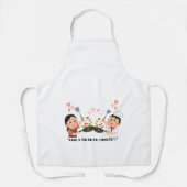 2シェフ料理エプロン – ヴィンテージミニマルレトロ エプロン (正面)