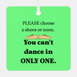 2シューズまたはなしクリスマスグリーン メタルオーナメント