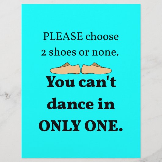 2シューズまたはシアンなし チラシ (正面)