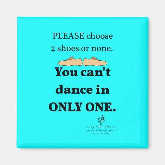 2シューズまたはシアンなし マグネット (正面)