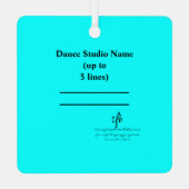 2シューズまたはシアンなし メタルオーナメント (裏面)