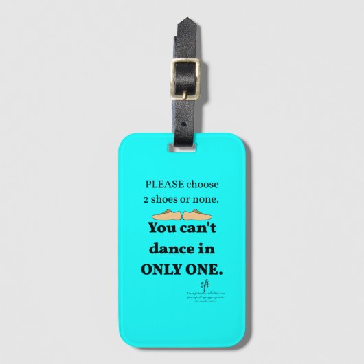 2シューズまたはシアンなし ラゲッジタグ (正面縦)