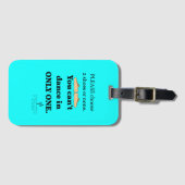 2シューズまたはシアンなし ラゲッジタグ (正面横)