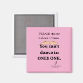 2シューズまたはノーライトピンク マグネット (正面/裏面)