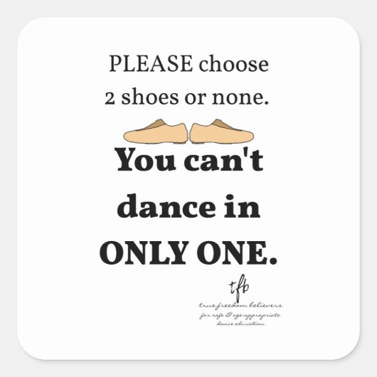 2シューズまたはホワイトなし スクエアシール (正面)