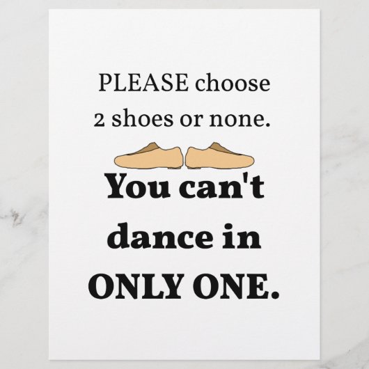 2シューズまたはホワイトなし チラシ (正面)