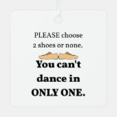 2シューズまたはホワイトなし メタルオーナメント (正面)