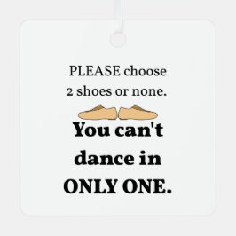 2シューズまたはホワイトなし メタルオーナメント