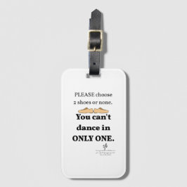 2シューズまたはホワイトなし ラゲッジタグ