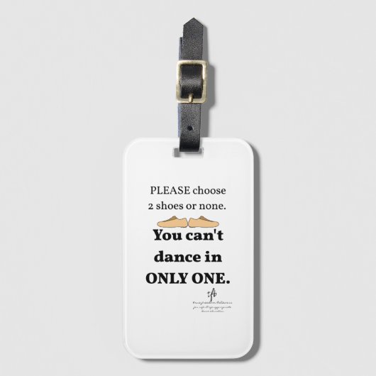 2シューズまたはホワイトなし ラゲッジタグ (正面縦)