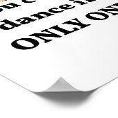 2シューズまたはNone White Dance Studio ポスター (角)