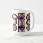 #2シリーズ私の牧師のマグのステンドグラスのマグ コーヒーマグカップ (正面右)