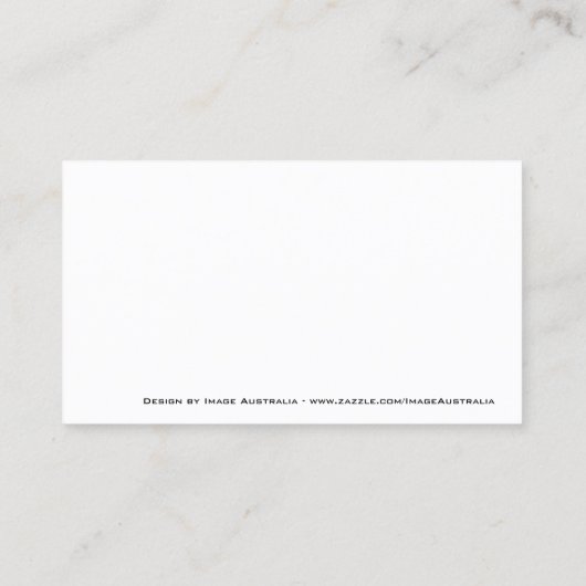 2シルバーズストライプブルービジネスカード 名刺 (裏面)