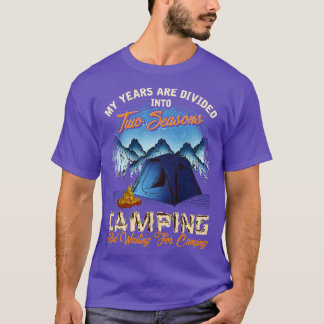 2シーズンキャンプとキャンプ待ち Tシャツ