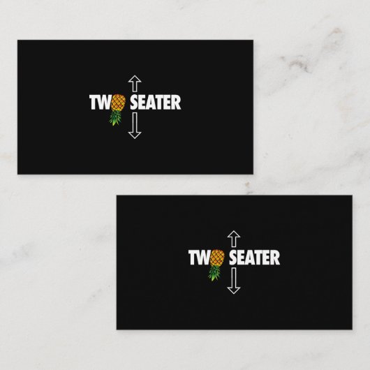 2シータースインガーは逆おもしろいさまにパイナップル 名刺 (正面/裏面)