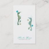 2シーホースウォーターカラービーチシエレガントック 名刺 (正面)