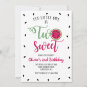 2スイートスイカ2nd誕生日招待状 招待状 (正面)