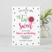 2スイートスイカ2nd誕生日招待状 招待状 (スタンド正面)