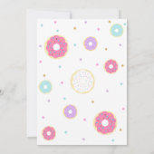 2スイート誕生日招待状ドーナツ2歳誕生日 招待状 (裏面)