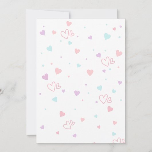 2スクープ双子アイスクリームバースデーパーティー 招待状 (裏面)