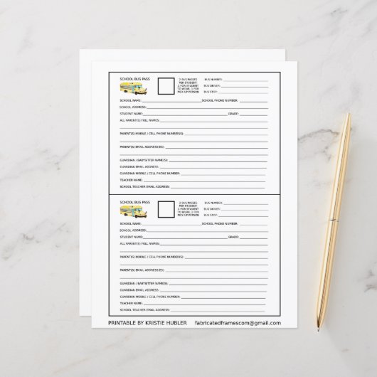 2スクールバス乗車券と送迎 (正面/裏面インサイチュ)