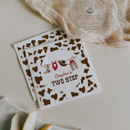 2ステップロデオウェスタンカウボーイ2nd誕生日 スタンダードカクテルナプキン