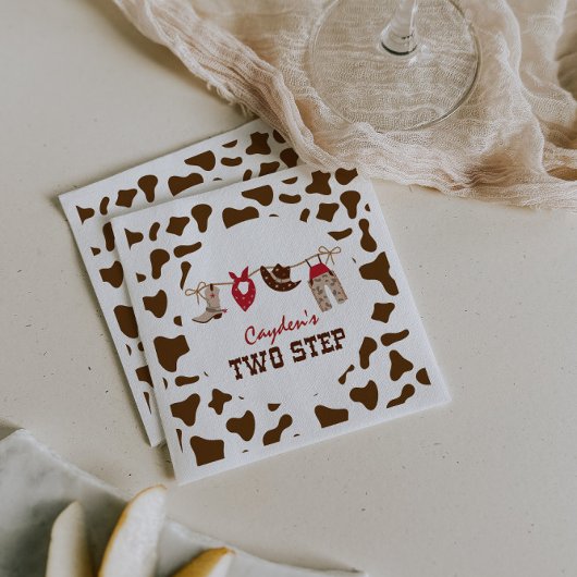 2ステップロデオウェスタンカウボーイ2nd誕生日 スタンダードカクテルナプキン