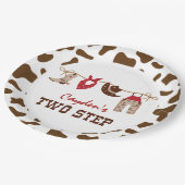 2ステップロデオウェスタンカウボーイ2nd誕生日 ペーパープレート (アングル)