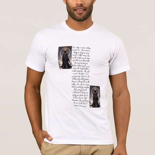 2ステップ先の深い知恵と直感的なパワー Tシャツ (正面)