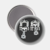 2ストロークエンジン マグネット (正面/裏面)