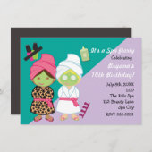 2スパガールズ美しい変身パーティの招待状 招待状 (正面/裏面)