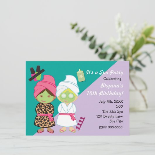 2スパガールズ美しい変身パーティの招待状 招待状 (スタンド正面)