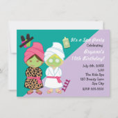 2スパガールズ美しい変身パーティの招待状 招待状 (正面)